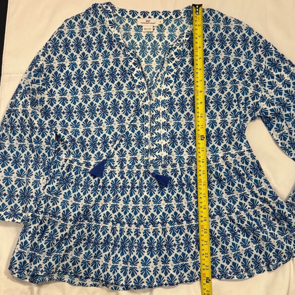 Blue Floral Women's Top - Picture 7 of 7
